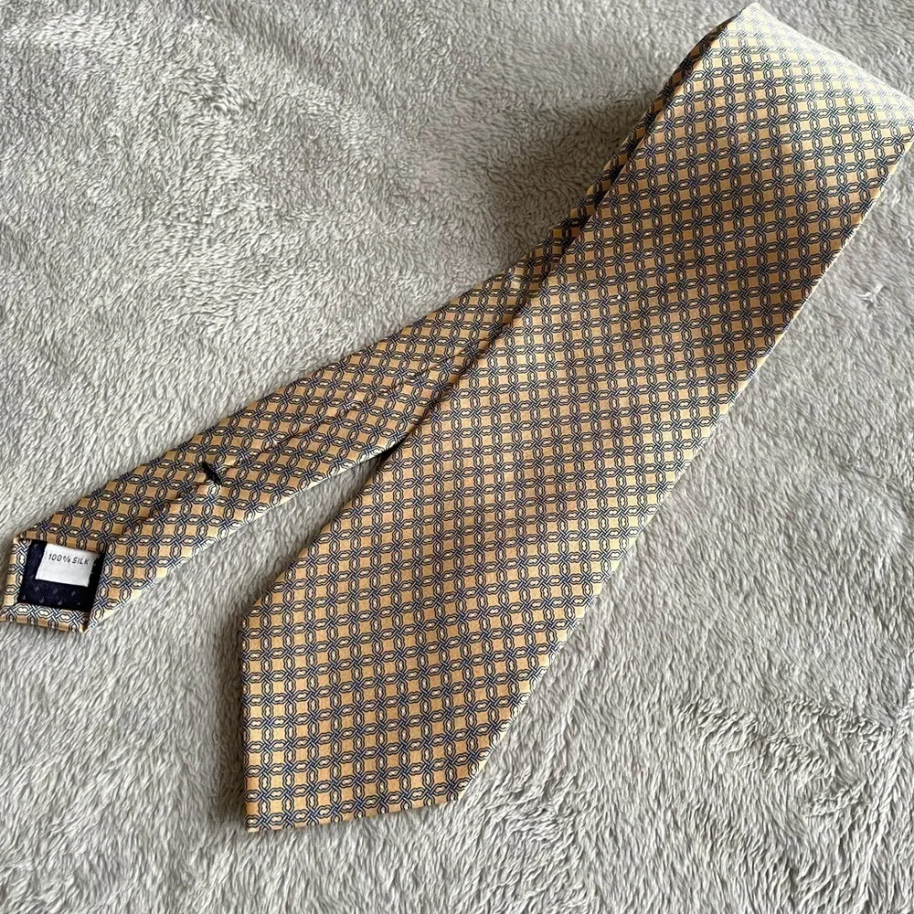 Bloomingdale's Men's Store Chain Link Silk Neck Tie